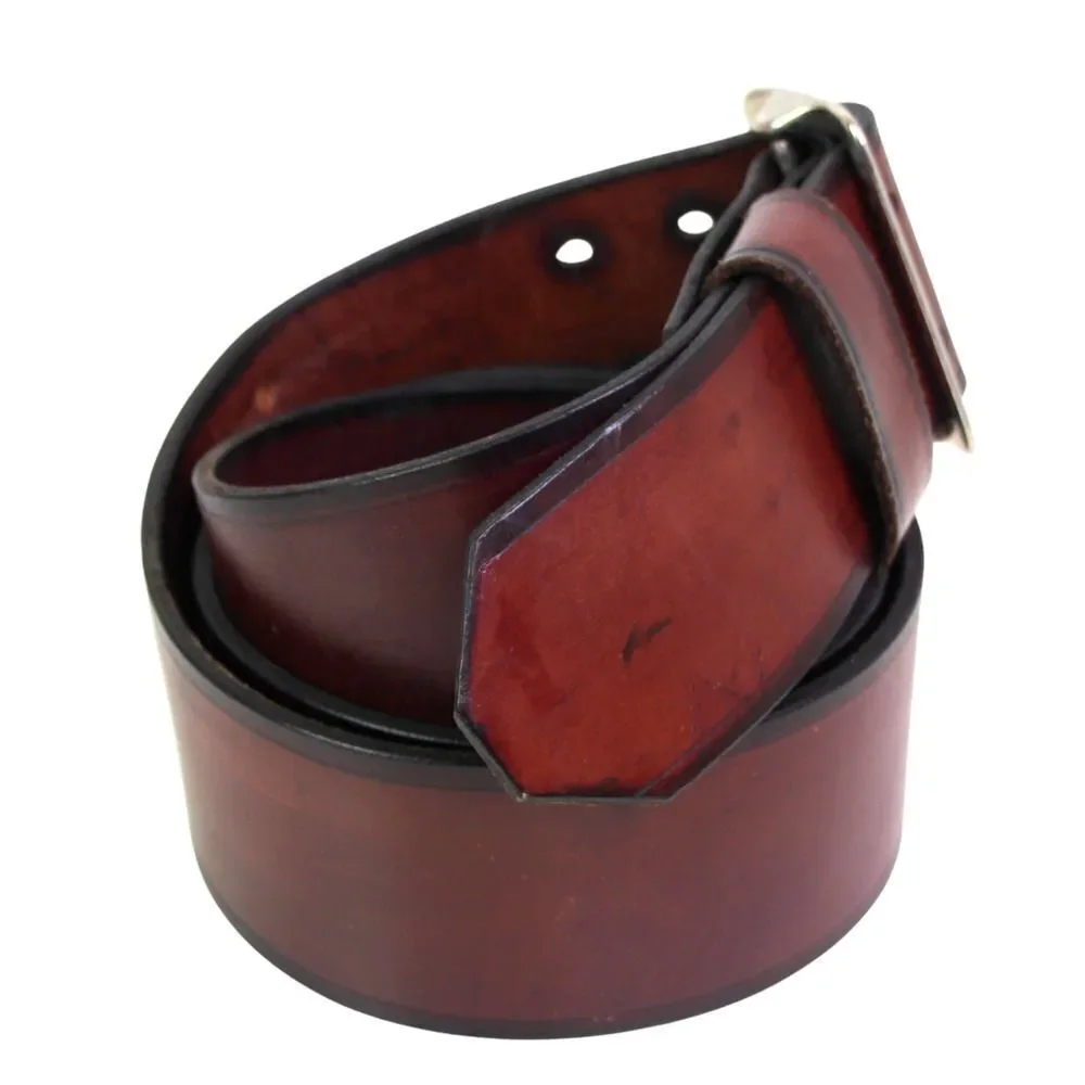 SADDLE BROWN GENUINE LEATHER 2